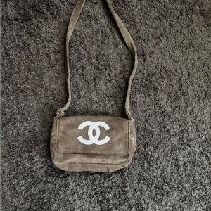 Brown Plush Persision Messenger Bag